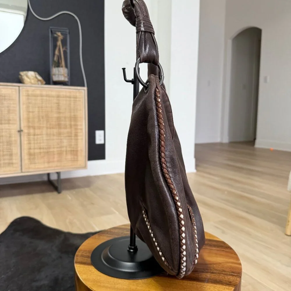 Brown Bottega Veneta Nappa Leather Hobo Bag